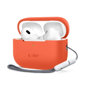 Austiņu maciņš Tech-Protect Silicone priekš Apple AirPods Pro 1 / 2, oranžs