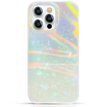 Kingxbar Shell sērijas telefona vāciņš iPhone 13 Pro, pērļu piparmētru