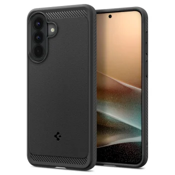 Spigen Rugged Armor vāciņš Samsung Galaxy A57 5G, melns