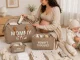 Mommy Bag 3-in-1 māmiņu soma ar organizatoru un kosmētikas maciņu, brūna