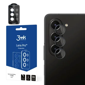 3Mk Lens Protection Pro kameras aizsargstikls Samsung Galaxy Z Fold 5, Melns