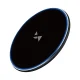 Wozinsky WLI-01Y 15W Qi indukcijas lādētājs ar USB‑C kabeli - Melns | Wireless Inductive Charger