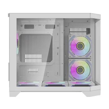 Datora korpuss Darkflash FT418 White ar 6 aRGB ventilatoriem