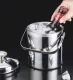 Ledus Spainis Trauks ar Vāku, Standziņām un Karoti, 1.3L | Ice Bucket with Tongs