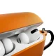Puro Icon silikona maciņš AirPods Pro 3 austiņām ar karabīni, oranžs