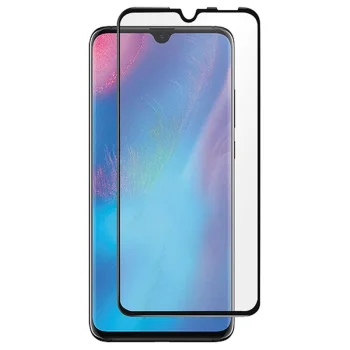 5D aizsargstikls Huawei P30 lite (MAR-LX1M), melns noapaļots (Tempered Glass)
