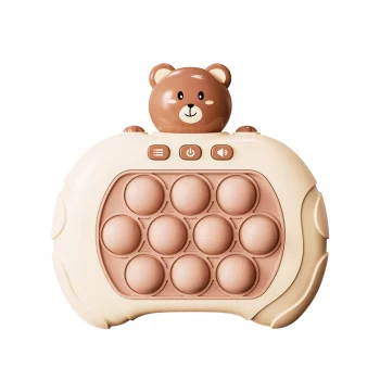 Elektroniskā Pop It spēle Maxlife MXPS-100 lācītis, bēša