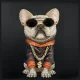 Nimmy Crossbody Glasses Cool Dog pleca soma, melna