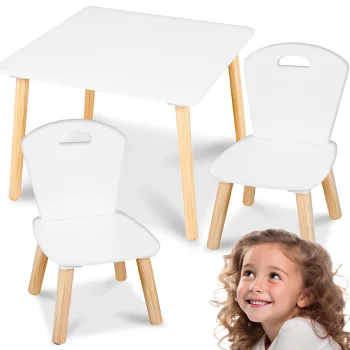 Bērnu galds ar diviem krēsliem Ricokids RC-848 | Table with Two Chairs for Children