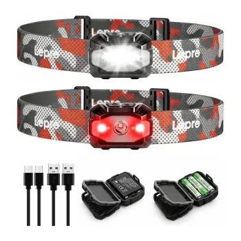 Galvas lukturu komplekts Lepro 320023-2 USB, 300 lm, 2 gab.