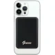 Guess Metal Script Logo MagSafe bezvadu ārējais akumulators, 3000 mAh, 5W, melns