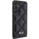 Guess Samsung Galaxy S23 FE vāciņš Quilted Metal Logo, melns