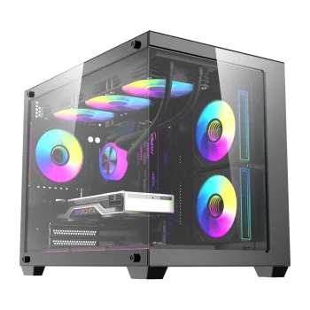 Datora korpuss DarkFlash B275 PRO ar 6 ventilatoriem, Black