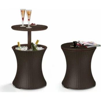 Dārza bāra galds Keter Cool Bar Rattan, brūns