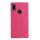 Huawei P Smart Z / Y9 Prime 2019 VILI DMX Cross Texture Leather Wallet Cover Case, Rose | Vāks Maciņš Maks...