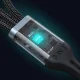 BWOO X274 3-in-1 uzlādes kabelis USB uz USB-C, Lightning un Micro USB 3A, melns