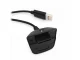 Xbox 360 Play & Charge USB uzlādes kabelis kontrolierim melns