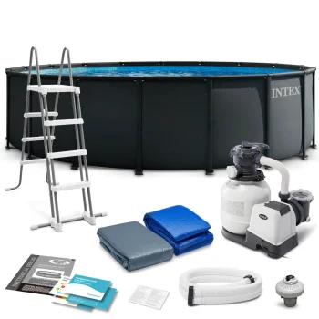 Karkasa baseins Intex 26330ND 549 x 132 cm ar smilšu sūkni un piederumiem