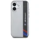 BMW Motosport IML Vertical Stripe vāciņš iPhone 16, pelēks