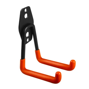 Maclean MC-442 sienas turētājs garāžai, 70 kg, melns/oranžs