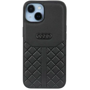 Audi Genuine Leather vāciņš iPhone 14 6.1", melns