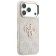 Guess 4G Big Resin Logo vāciņš priekš iPhone 17 Pro / 18 Pro, rozā