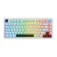 Bezvadu spēļu tastatūra ONIKUMA MT501, 75%, RGB, balta