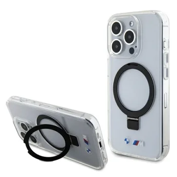 BMW Ring Stand M Collection MagSafe vāciņš priekš iPhone 15 Pro, caurspīdīgs