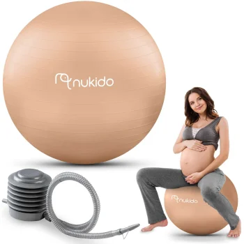 Nukido NS-951 fitnesa un grūtnieču bumba 65 cm, smilškrāsas