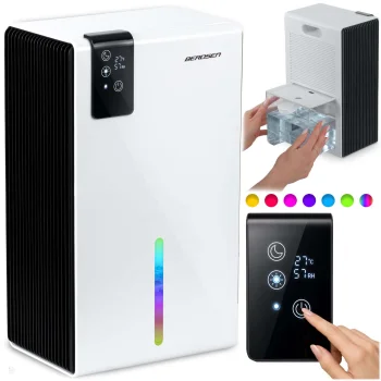Gaisa sausinātājs Berdsen BD-856 800 ml/24h ar higrostatu un tālvadības pulti, balts
