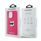 Karl Lagerfeld Silicone Choupette MagSafe vāciņš iPhone 16 Pro Max, Fuksija
