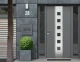 Cinkota tērauda pastkastīte ar avīžu turētāju ModernHome, antracīta