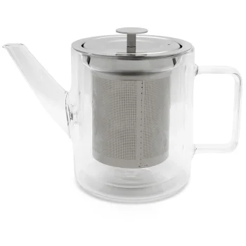 Bredemeijer San Remo 165024 dubultsienu stikla tējkanna ar filtru, 1 l