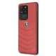 Ferrari Samsung Galaxy S20 Ultra vāciņš Heritage Quilted, sarkans