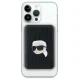 Karl Lagerfeld Karl Head Pin MagSafe ārējais akumulators 5000 mAh, KLPB5FPGKSKIHK, melns