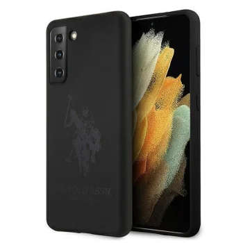 Samsung Galaxy S21 (SM-G991) US Polo Silicone On Tone Case Cover (USHCS21SSLHRTBK), Black | Telefona Maciņš Vāks...