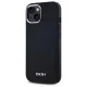 DKNY iPhone 15 vāciņš Plain Silver MagSafe Logo, melns