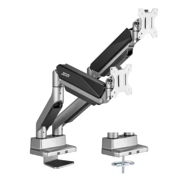 Ergo Office ER-446 galda stiprinājums diviem monitoriem 17"-35"
