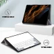 Samsung Galaxy Tab S9 Ultra (SM-X910, SM-X916B) Tri-fold Stand Design Leather Case Cover, Grey | Vāks Apvalks...