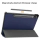 Samsung Galaxy Tab S9 (SM-X710, SM-X716B) Trifold Stand PU Leather Cover Case, Blue | Planšetes Vāciņš Maciņš...
