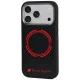 Audi RSQ Carbon Fiber Sport MagSafe vāciņš iPhone 18 Pro / 17 Pro, Black
