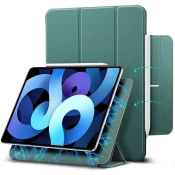 ESR Rebound Magnetic atverams vāciņš maciņš iPad Air 10.9 (2020/2022), zaļš