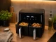 Karstā gaisa friteris 15L 2400W ar diviem nodalījumiem, 6 režīmi, melns