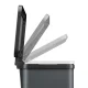 Atkritumu šķirošanas tvertne ar pedāli Hailo Öko duo Plus L 26 l, tumši pelēka