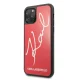 Karl Lagerfeld iPhone 11 Pro vāciņš Glitter Signature, sarkans