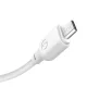 XO NB103 3-in-1 USB uz Lightning, USB-C, microUSB kabelis, 1m, Balts