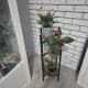 Ruhhy 00025627 3 Līmeņu Puķu Podu Statīvs 81cm Melns/Brūns