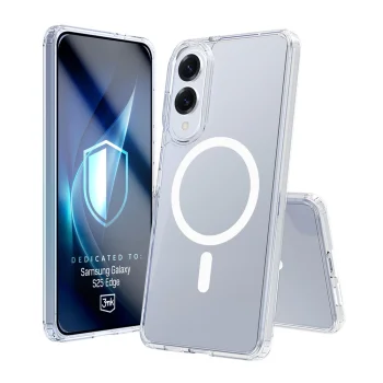 3mk Armor MagCase vāciņš Samsung Galaxy S25 Edge, caurspīdīgs