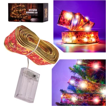 Dekoratīvā LED lente 10m 100LED eglītes virtene, Multi