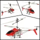Syma S107H RC helikopters ar pulti (2.4GHz, RTF), sarkans
